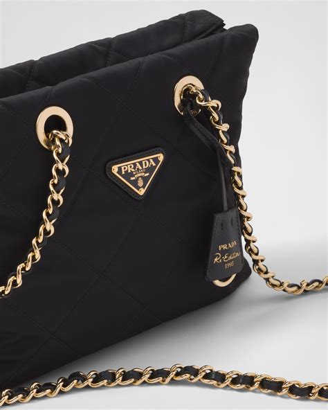 prada 1995 re edition|prada nylon tote with chain.